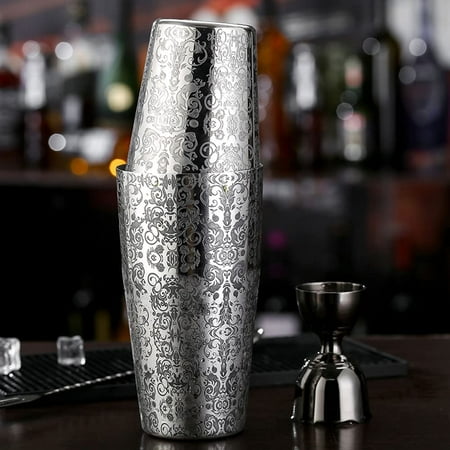 2 Piece Unweighted Cocktail Shaker 18oz & 28oz Bar Shaker Cocktail Mixer Silver Keep Cold Keep Hot for Bar
2 Piece Unweighted Cocktail Shaker 18oz & 28oz Bar Shaker Cocktail Mixer Silver Keep Cold Keep Hot for Bar