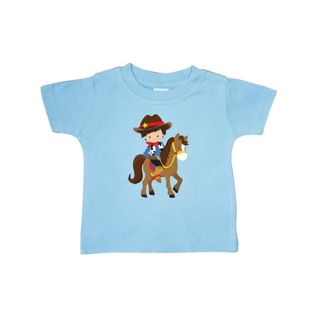 Inktastic Little Cowboy Cowboy On Brown Horse Brown Hair Gift Baby Boy T-Shirt
Inktastic Little Cowboy Cowboy On Brown Horse Brown Hair Gift Baby Boy T-Shirt