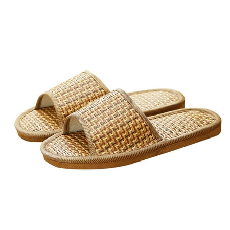 Rattan Woven House Slippers Indoor House Slipper Summer Sandal For Adults 40-41 Dark Brown
Rattan Woven House Slippers Indoor House Slipper Summer Sandal For Adults 40-41 Dark Brown