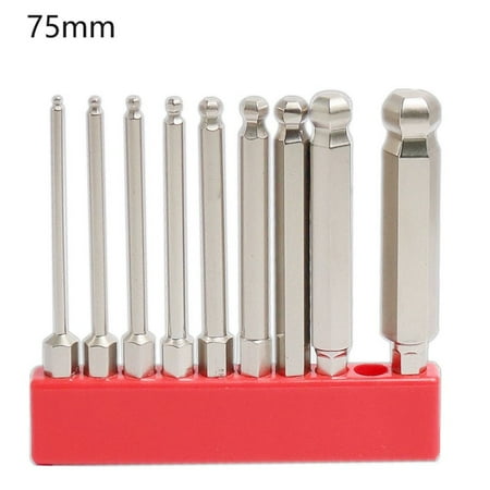 9Pcs Ball End Hex Screwdriver Bits Set Magnetic Hexagon Screwdriver 50/75/100mm
9Pcs Ball End Hex Screwdriver Bits Set Magnetic Hexagon Screwdriver 50/75/100mm