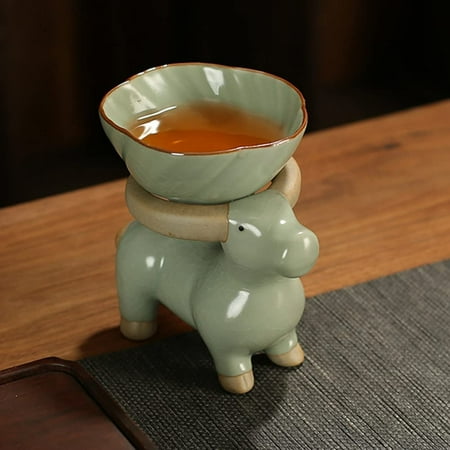 Deer Tea Pet Cute Kung Fu Tea Ornament Accessories Tea Pet Crafts Decoration for Tea Table Desk Tearoom (Calf with tea leak)
Deer Tea Pet Cute Kung Fu Tea Ornament Accessories Tea Pet Crafts Decoration for Tea Table Desk Tearoom (Calf with tea leak)