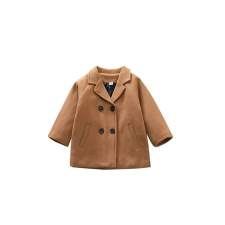 wybzd Toddler Baby Girls Boys Winter Coat Double Breasted Trench Coat Warm Wool Pea Coat Jacket Brown 6-7 Years
wybzd Toddler Baby Girls Boys Winter Coat Double Breasted Trench Coat Warm Wool Pea Coat Jacket Brown 6-7 Years