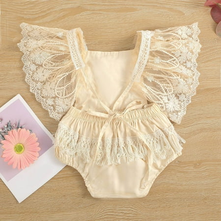 dmqupv Cotton Baby Clothes Girls Fly Sleeve Floral Embroider Tulle Backlessl Lace Romper Bodysuits Baby Baby Beige 12-18 Months
dmqupv Cotton Baby Clothes Girls Fly Sleeve Floral Embroider Tulle Backlessl Lace Romper Bodysuits Baby Baby Beige 12-18 Months
