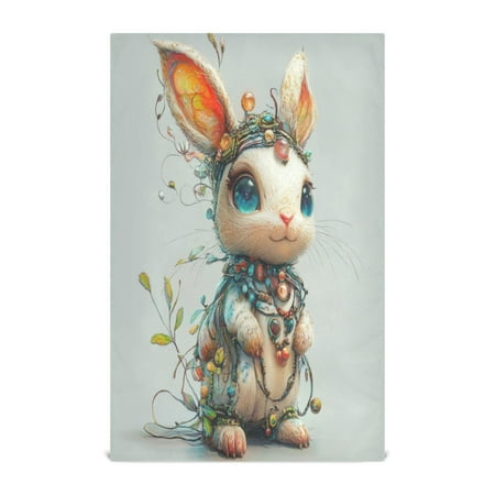 Kitchen Towel 28x18 Inches x4,Plate Towel Decorative Towel Napkin Tea Towel Tea Towels For Kitchen Dish Cloths & Dish Towels Necklace Rabbit 
Kitchen Towel 28x18 Inches x4,Plate Towel Decorative Towel Napkin Tea Towel Tea Towels For Kitchen Dish Cloths & Dish Towels Necklace Rabbit