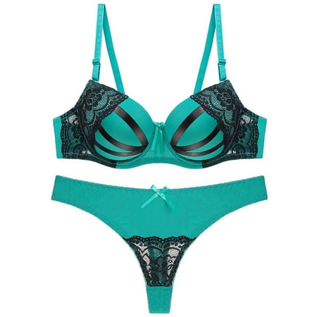 YXGla Sexy Women Lace Underwear Set Padded Bra Brassiere See Through Thong G-string
YXGla Sexy Women Lace Underwear Set Padded Bra Brassiere See Through Thong G-string