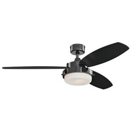 52 in. Indoor Ceiling Fan with LED Light Kit with Gun Metal Finish with Reversible Black 
52 in. Indoor Ceiling Fan with LED Light Kit with Gun Metal Finish with Reversible Black