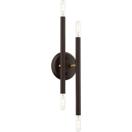 4 Light Modern Steel Ada Wall Mount-17 inches H By 5.13 inches W-Bronze/Antique Brass Finish Bailey Street Home 218-Bel-4829198
4 Light Modern Steel Ada Wall Mount-17 inches H By 5.13 inches W-Bronze/Antique Brass Finish Bailey Street Home 218-Bel-4829198
