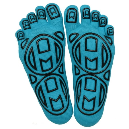 Mato & Hash 5-Toe Exercise Barefoot Feel Yoga Toe Socks With Full Grip