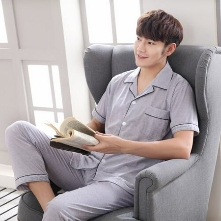 DanceeMangoo Summer Autumn Men Pajama Sets Elastic Waist Pijama Boutons Loose Soft Short Casual Comfort Cotton Sleepwear Pyjama Set
DanceeMangoo Summer Autumn Men Pajama Sets Elastic Waist Pijama Boutons Loose Soft Short Casual Comfort Cotton Sleepwear Pyjama Set