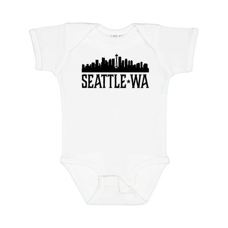 Inktastic Seattle Washington City Skyline Gift Baby Boy or Baby Girl Bodysuit