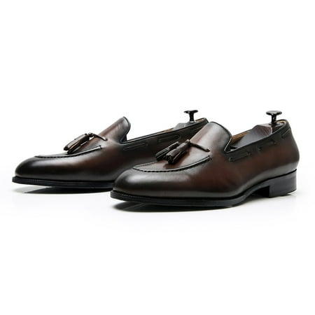 Men‘s casual shoes first layer cowhide one pedal low British loafers car stitching handmade shoes
Men‘s casual shoes first layer cowhide one pedal low British loafers car stitching handmade shoes