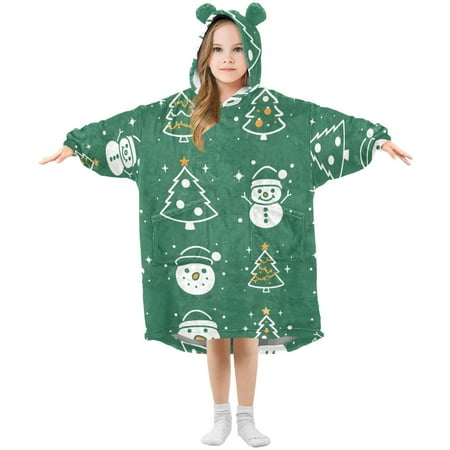 joogoo Wearable Blanket Hoodie for Kids Christmas Snowmans Tree Flannel Oversized Sweatshirt 3-14 Years M
joogoo Wearable Blanket Hoodie for Kids Christmas Snowmans Tree Flannel Oversized Sweatshirt 3-14 Years M