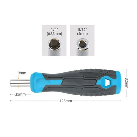 BAMILL Magnetic Screwdriver Bit Holder Handle Driver for Embedded Hex Torx 4mm/6.35mm
BAMILL Magnetic Screwdriver Bit Holder Handle Driver for Embedded Hex Torx 4mm/6.35mm