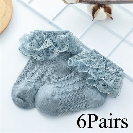 6Pairs Lace Ruffle Baby Socks Newborn Cotton Stockings Cute Toddler Socks Princess Style Baby Accessories Wholesale
6Pairs Lace Ruffle Baby Socks Newborn Cotton Stockings Cute Toddler Socks Princess Style Baby Accessories Wholesale