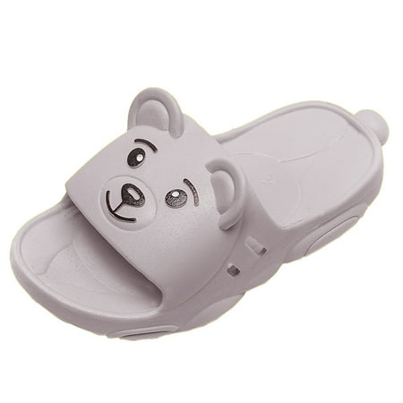 Kids Summer Cartoon Bear Slippers Sandals Shoes