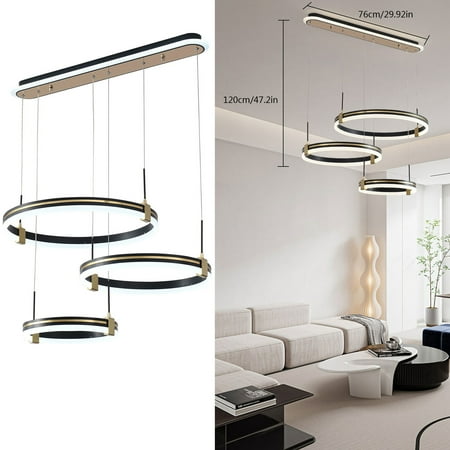 Modern Chandelier Living Room Dining Room LED Ceiling Light Pendant Lamp 70W LED Ceiling Light Lamp Bedroom Chandelier Dimmable Lighting Fixture with Remote
Modern Chandelier Living Room Dining Room LED Ceiling Light Pendant Lamp 70W LED Ceiling Light Lamp Bedroom Chandelier Dimmable Lighting Fixture with Remote