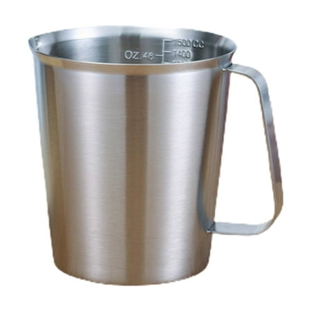 Sardfxul Thickened 304 Stainless Steel Measuring Cup with Scale 500ml-2000ml Kitchen Milk
Sardfxul Thickened 304 Stainless Steel Measuring Cup with Scale 500ml-2000ml Kitchen Milk