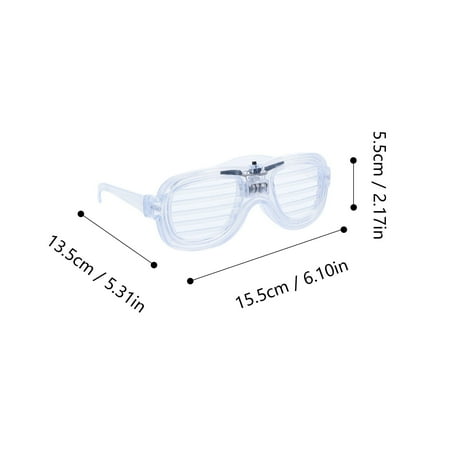 2Pcs Party Bar Eyewears LED Flashing Glasses Funny Photo Props Party Decors