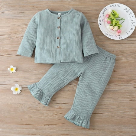 Simplmasygenix Children s Day Baby Romper Clearance Toddler Kids Baby Girls Button Solid Color Long Sleeved Trousers Clothes Suit
Simplmasygenix Children s Day Baby Romper Clearance Toddler Kids Baby Girls Button Solid Color Long Sleeved Trousers Clothes Suit