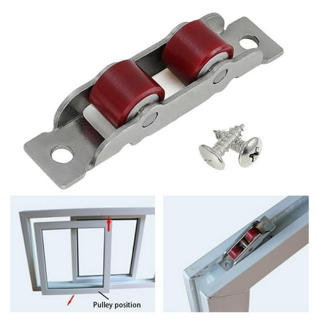 Window Wheels Sliding Door Rollers Sheave Silent Nylon Pulley Slot Wheel