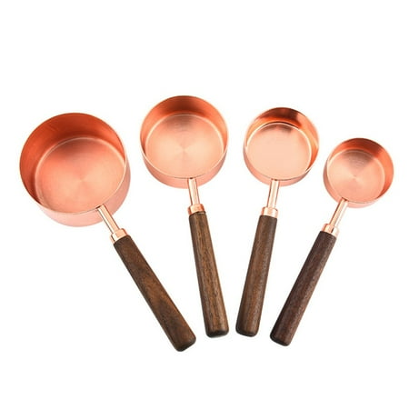 Geege 4Pcs Stainless Steel Measuring Spoon Solid Wood Handle Measuring Spoon Baking Tool
Geege 4Pcs Stainless Steel Measuring Spoon Solid Wood Handle Measuring Spoon Baking Tool