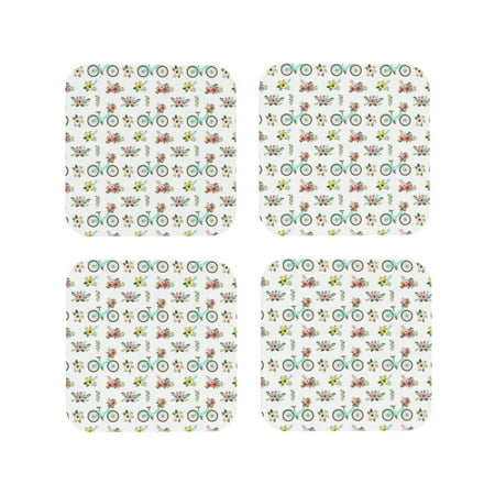 Drink Coasters Set of 4 Bike Pattern flower Leather Coasters for Coffee Table Protector Heat Resistant Cute Coasters for Home Decor Housewarming Gifts Bar Kitchen 4 Inch Square
Drink Coasters Set of 4 Bike Pattern flower Leather Coasters for Coffee Table Protector Heat Resistant Cute Coasters for Home Decor Housewarming Gifts Bar Kitchen 4 Inch Square