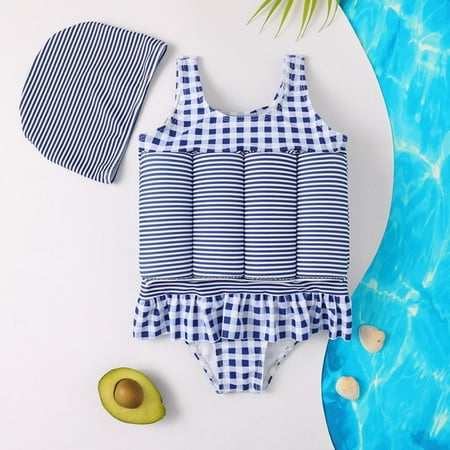 Esho Little Boys Girls One Piece Rashguard Float Suit With Swim Cap Kids Floral Cartoon Zip up Buoyancy Swimsuit + Hat 2 Pieces 2-6 Years
Esho Little Boys Girls One Piece Rashguard Float Suit With Swim Cap Kids Floral Cartoon Zip up Buoyancy Swimsuit + Hat 2 Pieces 2-6 Years