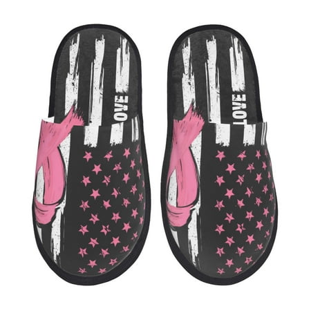 Qokaie Ribbon Breast Cancer Awareness Print Fuzzy Slippers for Women – Soft Plush Indoor Slippers with EVA Sole Cozy and Comfortable for Home and Travel-Medium
Qokaie Ribbon Breast Cancer Awareness Print Fuzzy Slippers for Women – Soft Plush Indoor Slippers with EVA Sole Cozy and Comfortable for Home and Travel-Medium