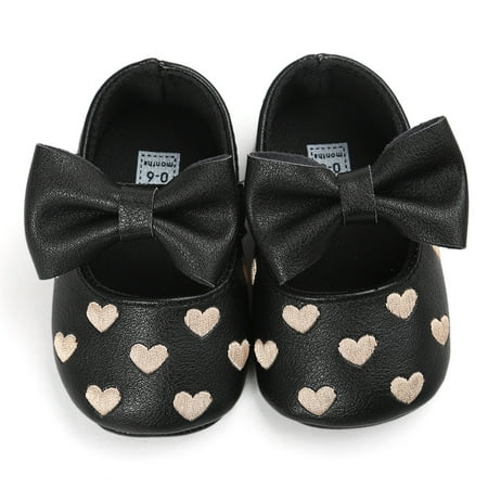 YOHOME Baby Girl Bowknot Leater Shoes Sneaker Anti-slip Soft Sole