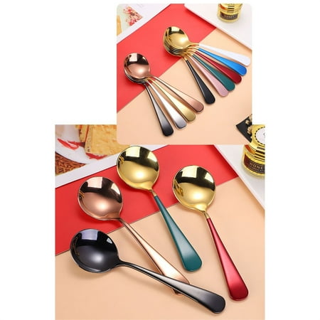 Round Spoon 304 Stainless Steel Spoon Fork Household Cute Small Soup Spoon Thick Round Bottom Chinese Style Eating Spoon 4Pc Dusknt Stainless Steel Bowl Tableware Clearance Sale! 4Pc Spoon
Round Spoon 304 Stainless Steel Spoon Fork Household Cute Small Soup Spoon Thick Round Bottom Chinese Style Eating Spoon 4Pc Dusknt Stainless Steel Bowl Tableware Clearance Sale! 4Pc Spoon