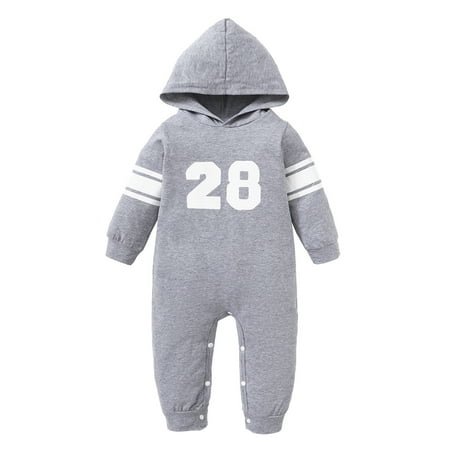 NZRVAWS Newborn Baby Boys Romper Jumpsuit Onesies Bodysuit Number Print Long Sleeve Hoodie Romper 3-6 Months Gray
NZRVAWS Newborn Baby Boys Romper Jumpsuit Onesies Bodysuit Number Print Long Sleeve Hoodie Romper 3-6 Months Gray