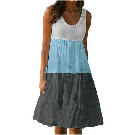 Red Dress Pink Dress for Women Womens Trendy Holiday Summer Splicing Print Sleeveless Party Beach Dress Summer Savings Dress Pants Women Formal Dresses for Women Evening Party Blue M
Red Dress Pink Dress for Women Womens Trendy Holiday Summer Splicing Print Sleeveless Party Beach Dress Summer Savings Dress Pants Women Formal Dresses for Women Evening Party Blue M