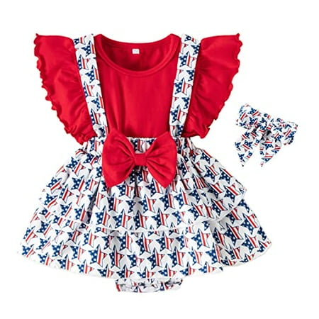 StylesILove Infant Baby Girls American Flag Design 4th of July Ruffle Short Sleeve Romper Dress & Headband 2pcs Independence Day Holiday Outfit (6 Months White)
StylesILove Infant Baby Girls American Flag Design 4th of July Ruffle Short Sleeve Romper Dress & Headband 2pcs Independence Day Holiday Outfit (6 Months White)