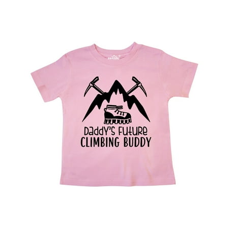 Inktastic Daddy Future Climbing Buddy Gift Toddler Boy or Toddler Girl T-Shirt