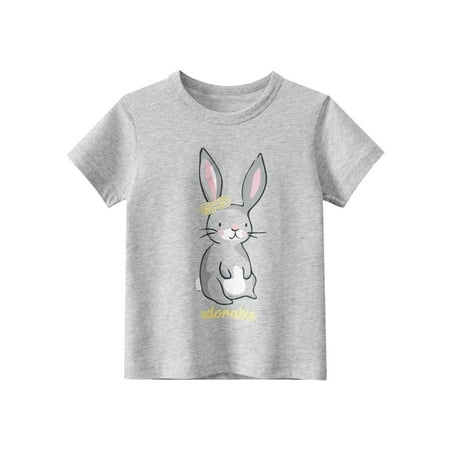 Toddler T-Shirt Summer Little Children Cartoon Rabbit Top Cartoon Pattern Girl Short Sleeve Grey Jacket Baby Child Kids Playwear Streetwear
Toddler T-Shirt Summer Little Children Cartoon Rabbit Top Cartoon Pattern Girl Short Sleeve Grey Jacket Baby Child Kids Playwear Streetwear
