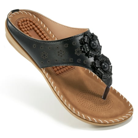 Almusen Slippers Womens Sandals Flip Flops Massage Comfortable Casual Summer Beach Shoes