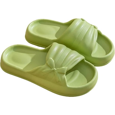 CoCopeaunts Cute Summer Slippers for Women Bow Knot Thick Slippers Cozy Outdoor House Open Toe Slippers Slides
CoCopeaunts Cute Summer Slippers for Women Bow Knot Thick Slippers Cozy Outdoor House Open Toe Slippers Slides