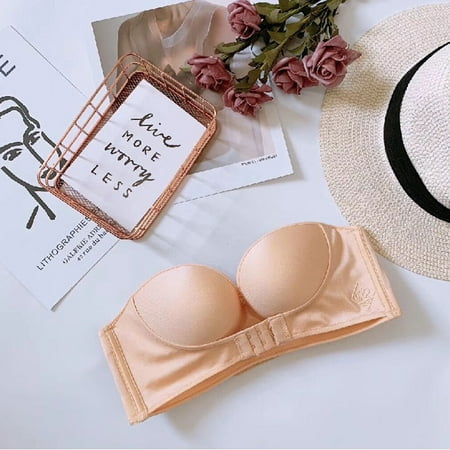 Strapless Front Buckle Lift Bra Seamless Backless Sticky Invisible Push Up Bra Anti-slip New
Strapless Front Buckle Lift Bra Seamless Backless Sticky Invisible Push Up Bra Anti-slip New