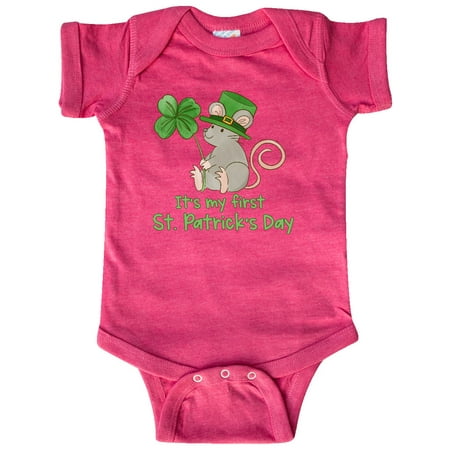 Inktastic It s My 1st St. Patrick s Day Cute Mouse with Clover Gift Baby Boy or Baby Girl Bodysuit
Inktastic It s My 1st St. Patrick s Day Cute Mouse with Clover Gift Baby Boy or Baby Girl Bodysuit