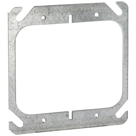 2Pc Raco Flat 2-Device Combination 4 In. X 4 In. Square Device Cover