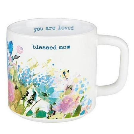 CB Gift 247418 14 oz Mug - Blessed Mom & You Are Loved Floral