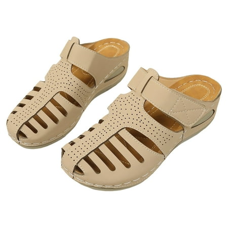 Ladies Summer Casual Hollow Slope Heel Beach Rome Pure Colour Large Size Sandal Slippers Soft Fabric Summer Fall Easy to Clean
Ladies Summer Casual Hollow Slope Heel Beach Rome Pure Colour Large Size Sandal Slippers Soft Fabric Summer Fall Easy to Clean