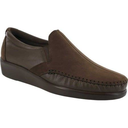 Women s SAS Dream Slip On Loafer Turf/Coffee Leather 9.5 N