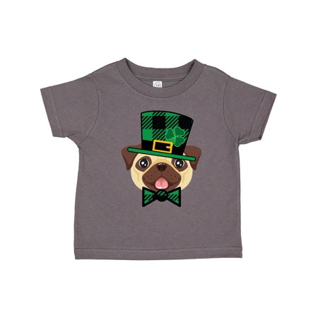 Inktastic St Patricks Outfit Pug Dog Gift Toddler Boy or Toddler Girl T-Shirt