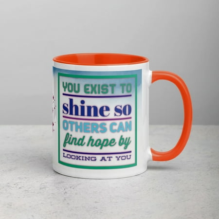 GloWell Designs - Mug with Color Inside - Motivational Quote - You Exist to Shine
GloWell Designs - Mug with Color Inside - Motivational Quote - You Exist to Shine