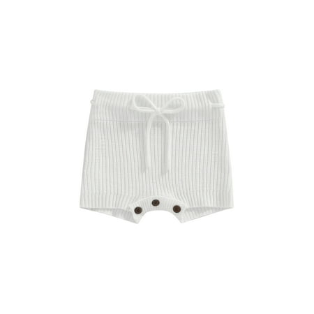 Arvbitana Baby Girls Solid Color Knitted Shorts Elastic Ribbed Drawstring Sports Shorts for Casual Daily 0-24M
Arvbitana Baby Girls Solid Color Knitted Shorts Elastic Ribbed Drawstring Sports Shorts for Casual Daily 0-24M
