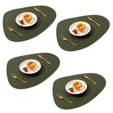 Modern Placemats Set of 4 Faux Leather Placemats for Kitchen Table and Dining Room Waterproof Heat Resistant Outdoor Indoor Place Mats Green
Modern Placemats Set of 4 Faux Leather Placemats for Kitchen Table and Dining Room Waterproof Heat Resistant Outdoor Indoor Place Mats Green