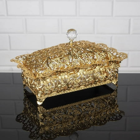 HAKAN Handmade Decorative Candy Dish Sugar Serving Bowl with Lid Fancy Gold Candy Jars for Office Desk 11.8 in
HAKAN Handmade Decorative Candy Dish Sugar Serving Bowl with Lid Fancy Gold Candy Jars for Office Desk 11.8 in