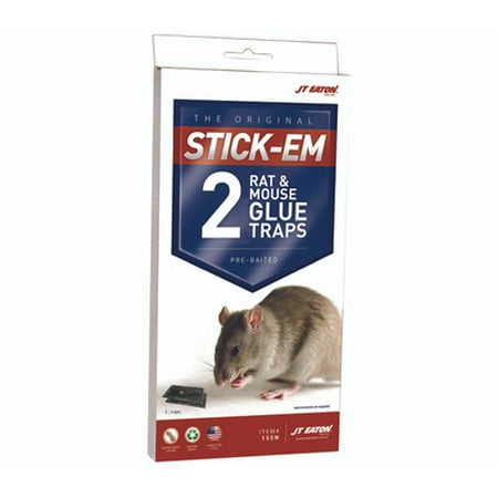 JT Eaton 155N Stick Em Glue Trap 5 in W 10 in H (Case of 12)