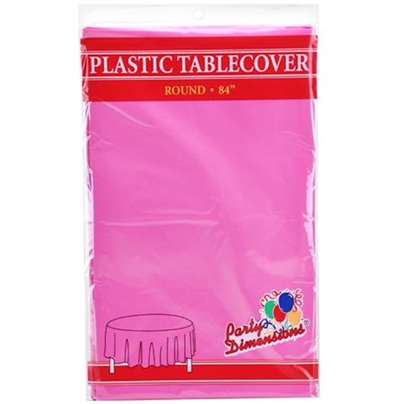 TableCloth Plastic Disposable Round Hot Pink 84
TableCloth Plastic Disposable Round Hot Pink 84